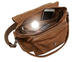 Handtaschenlicht in einer Handtasche